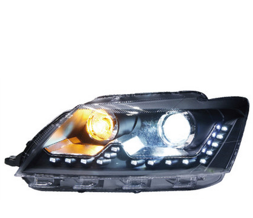 大眾12款桑塔納氙氣Q5雙光透鏡大燈總成 