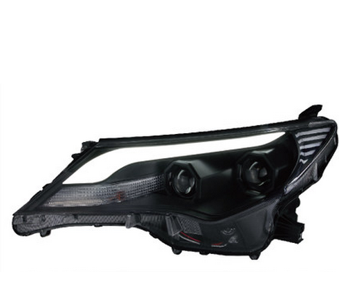 豐田13-15款RAV4 LED日行燈氙氣大燈總成