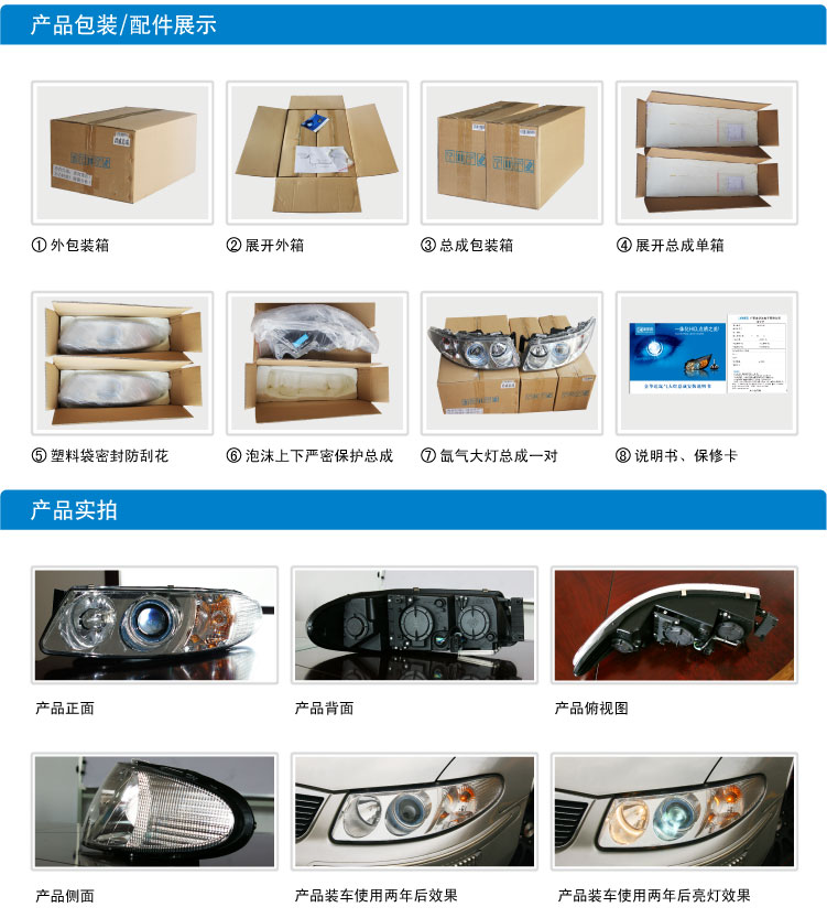 君威雙光透鏡大燈總成23