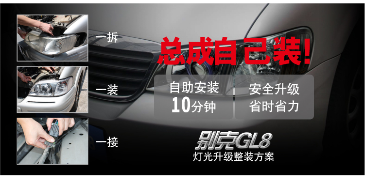 別克GL8氙氣大燈總成02