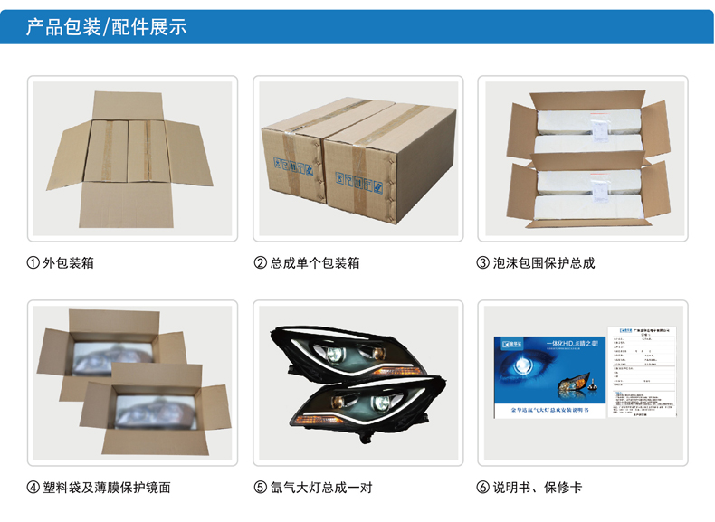 別克君威雙光透鏡大燈總成15