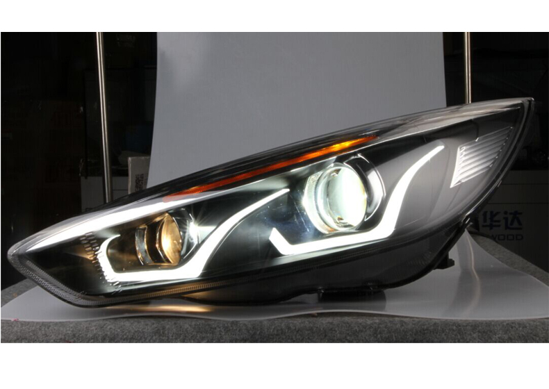 福特福克斯雙光透鏡大燈總成01