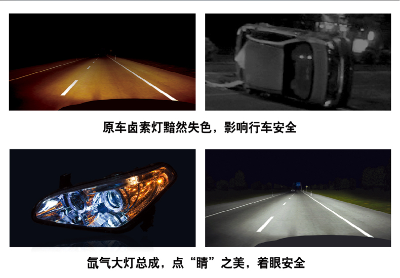 奔騰B50 LED天使眼Q5透鏡氙氣大燈總成02